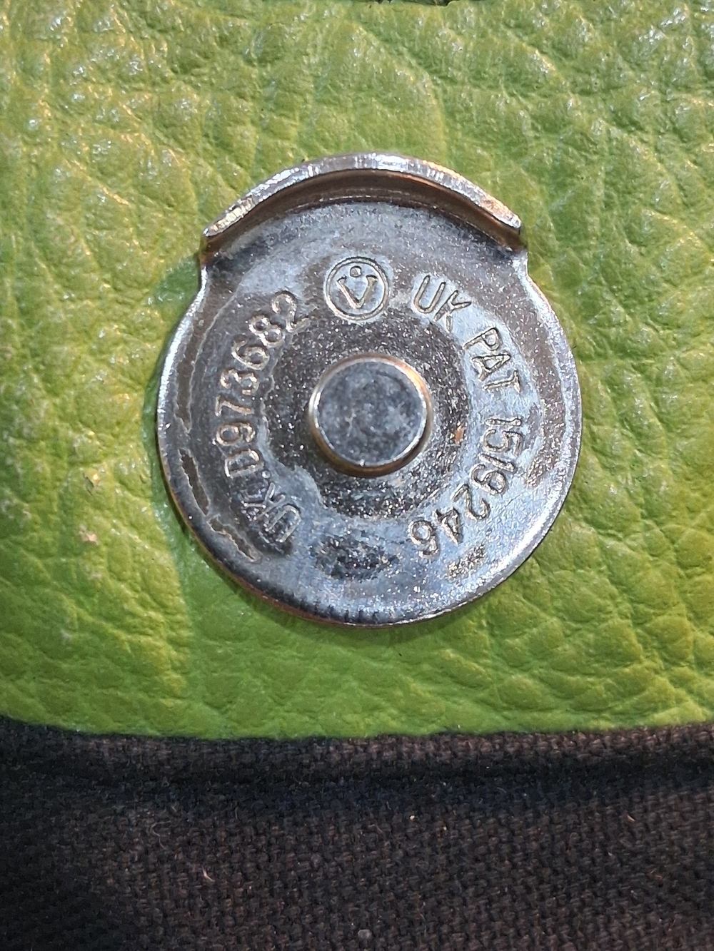 Tignanello Spring Green Leather Top Handle Handbag - Picture 5 of 9